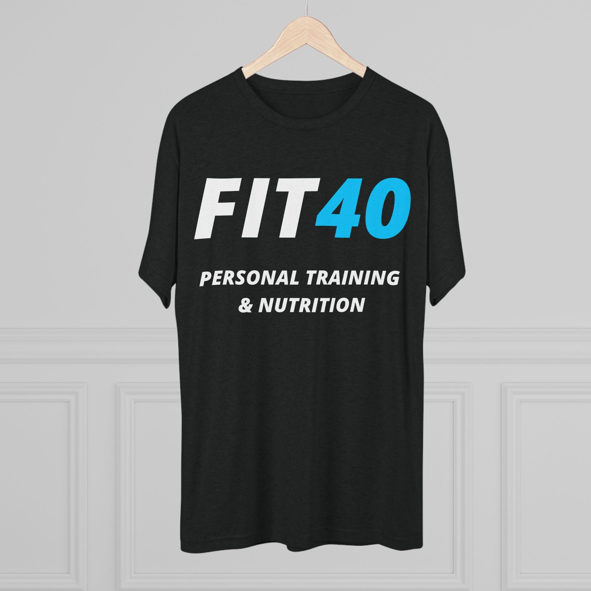 FIT40 Personal Training & Nutrition T-Shirt — Fitness Logo Tee for Trainers and Clients