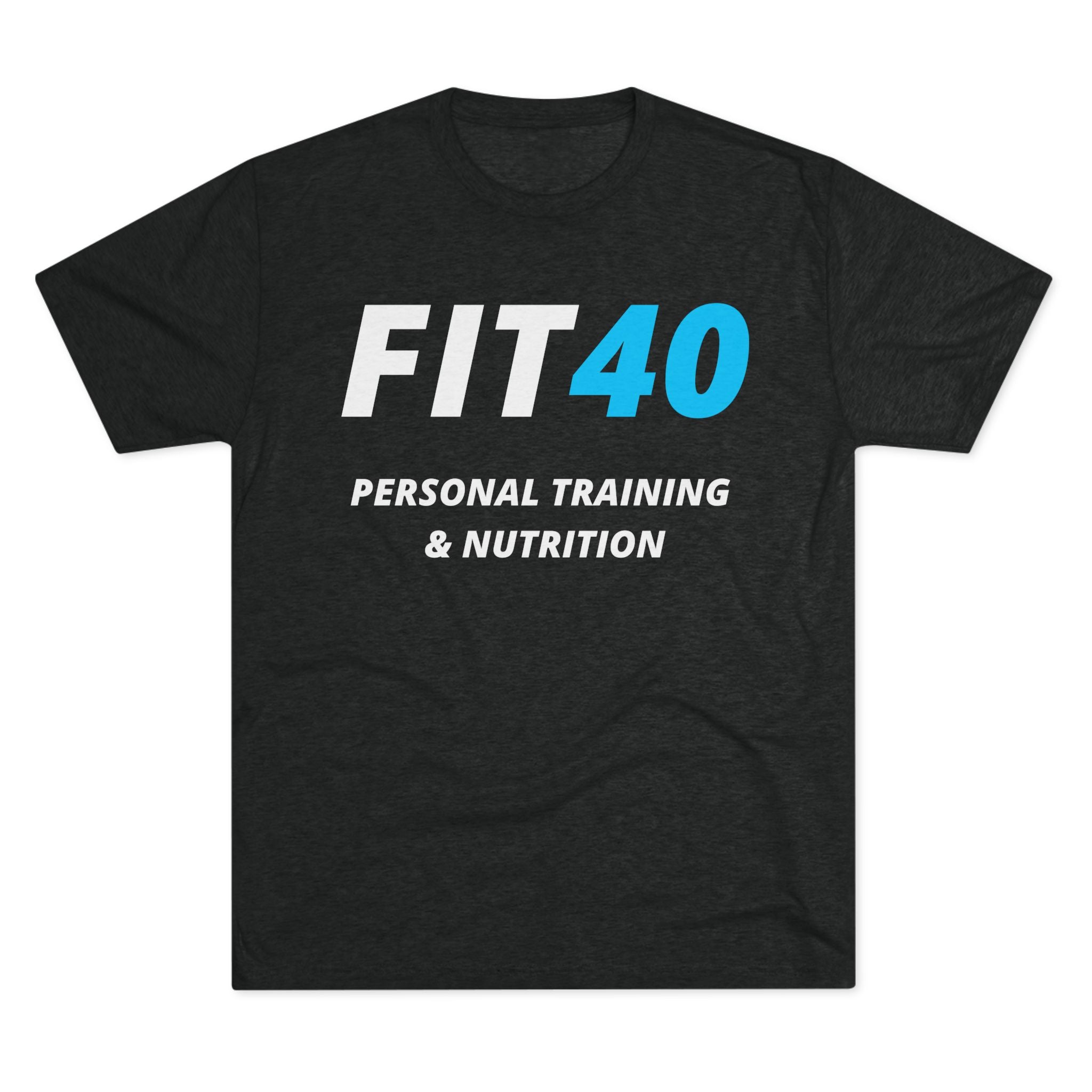 FIT40 Personal Training & Nutrition T-Shirt — Fitness Logo Tee for Trainers and Clients